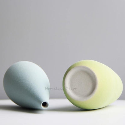 Delicate Hued Ceramic Floral Vases