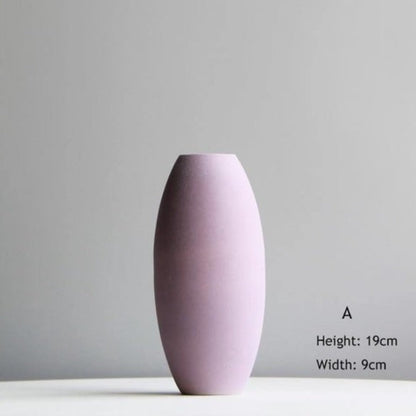 Delicate Hued Ceramic Floral Vases