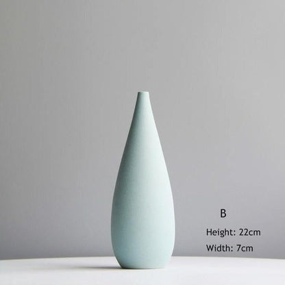 Delicate Hued Ceramic Floral Vases