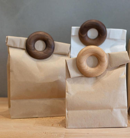 Wooden Bagel Clip