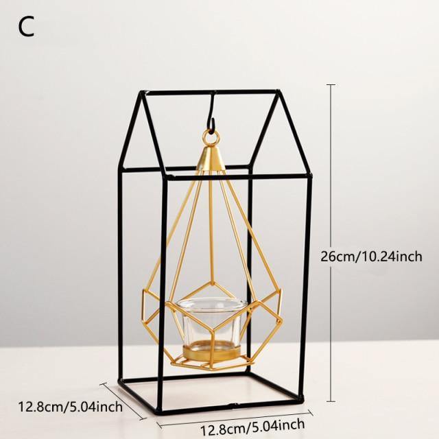 Aetheria Lantern - Iron Candle Holder