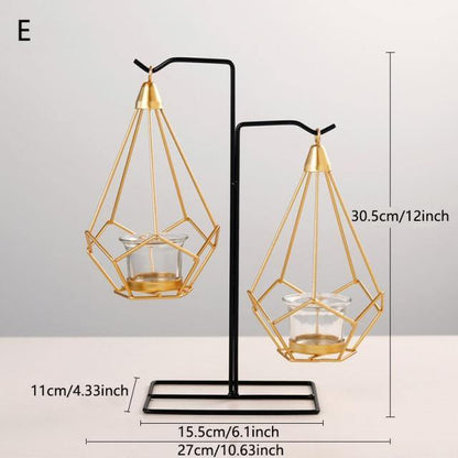 Aetheria Lantern - Iron Candle Holder