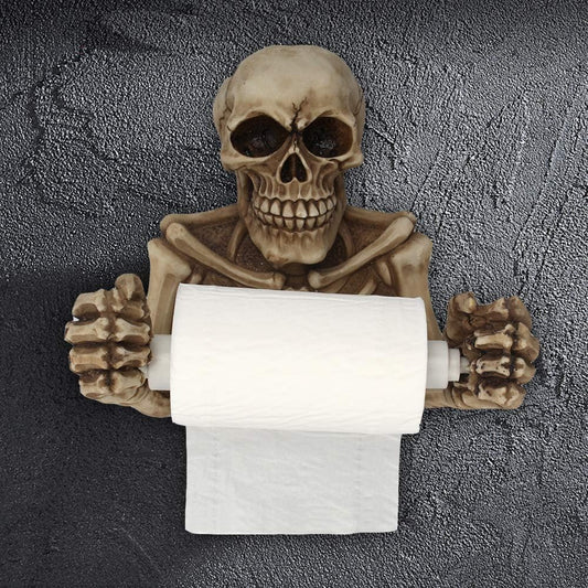 Bones & Rolls™ - Skull Toilet Paper Holder