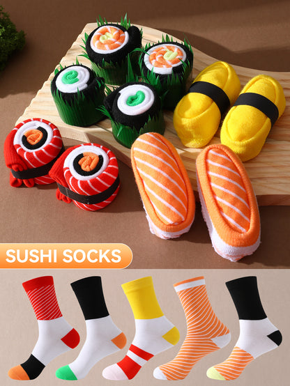 Sushi Socks Gift Set — 5 Pairs 🍣🧦