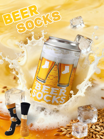 Beer Socks Gift Can — 2 Pairs 🍺🧦