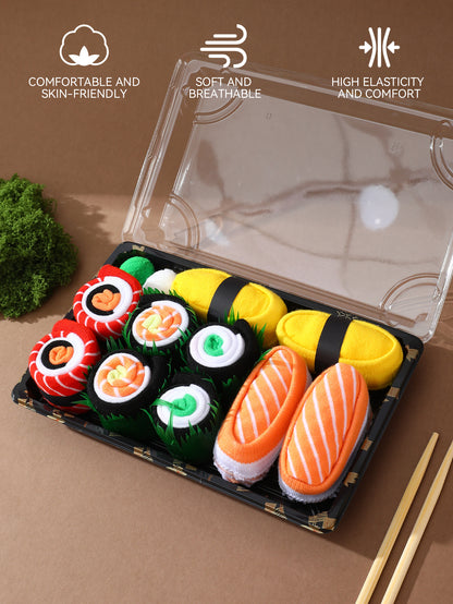 Sushi Socks Gift Set — 5 Pairs 🍣🧦