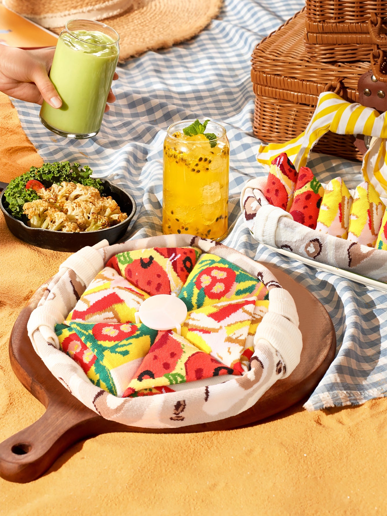 🍕 Pizza Socks Gift Box — 4 Pairs