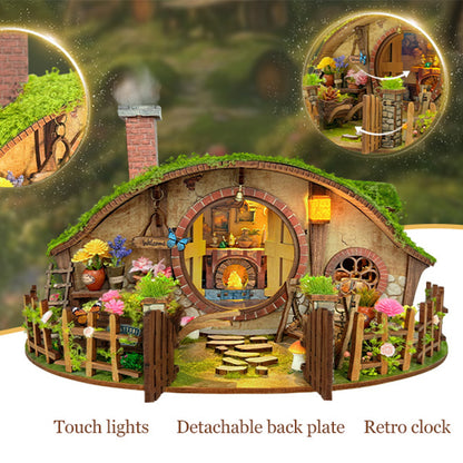 🌿 DIY Wooden Magic Ring Casa Miniature Dollhouse Kit