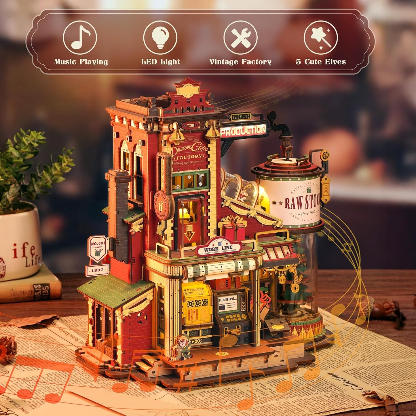 Santa’s Workshop Music Box