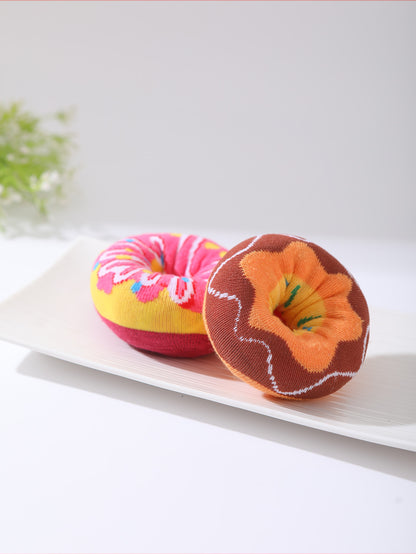 🍩 Donut Cozy Socks – 2 Pair Gift Set