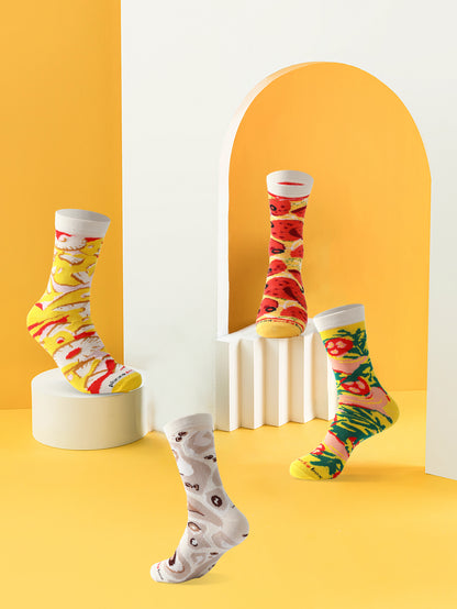 🍕 Pizza Socks Gift Box — 4 Pairs