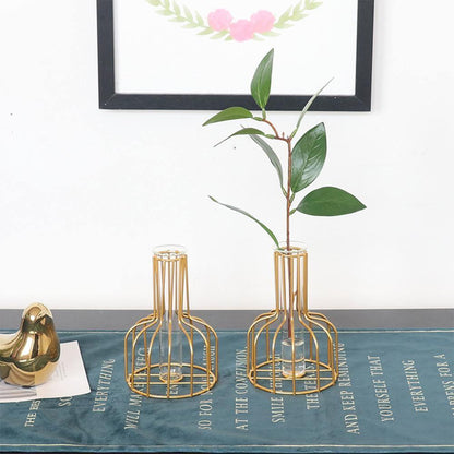 Vase with Test Tube and Iron Stand