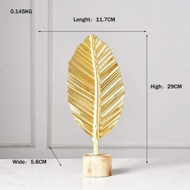 Leaf Decor Sculpture Figurines