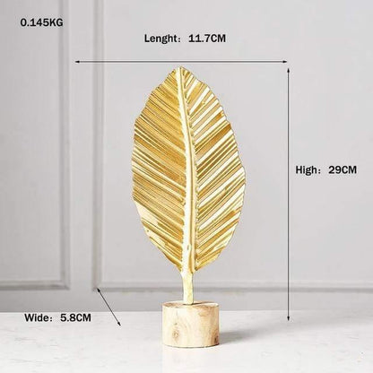 Leaf Decor Sculpture Figurines