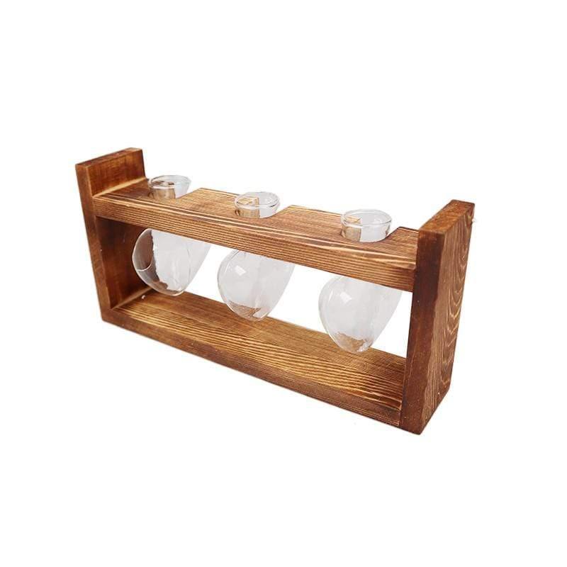 Eternal Heart - Glass & Wood Propagation Vase